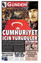 DÜNDEN BUGÜNE GÜNDEM